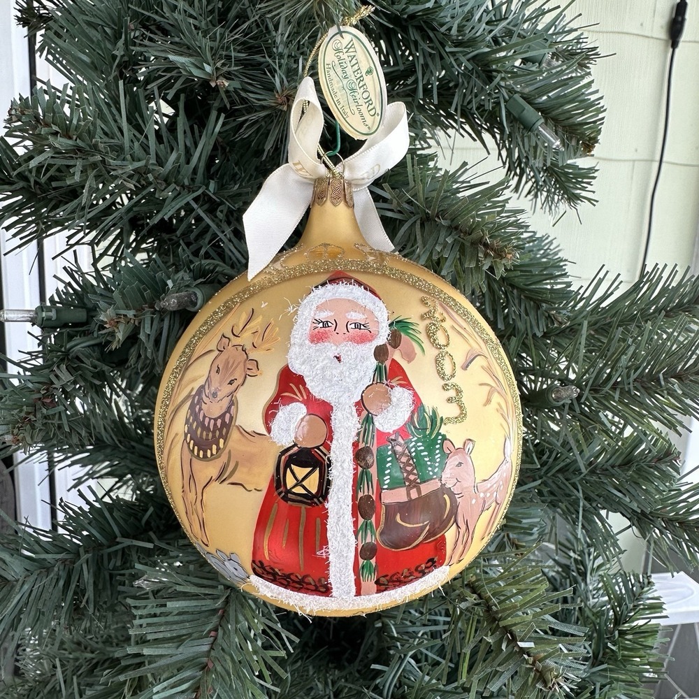 Waterford‎ Holiday Heirlooms 2003 Annual Santa Ball Limited Edition Ornament Box